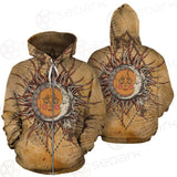 Bohemian Sun And Moon SED-0165 Zip-up Hoodies