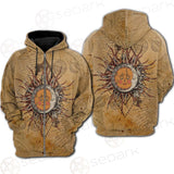 Bohemian Sun And Moon SED-0165 Hoodie Raglan Zip