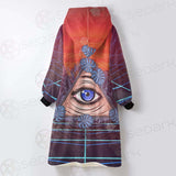 Eye Of Providence SED-0166 Oversized Sherpa Blanket Hoodie