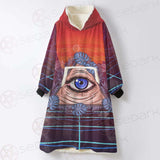 Eye Of Providence SED-0166 Oversized Sherpa Blanket Hoodie