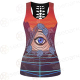 Eye Of Providence SED-0166 Hollow Out Tank Top