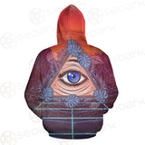 Eye Of Providence SED-0166 Zip-up Hoodies