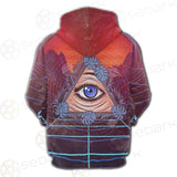 Eye Of Providence SED-0166 Hoodie Raglan Zip