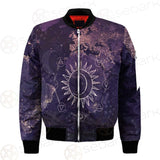 Wicca Pattern Moon And Sun SED-0167 Bomber Jacket