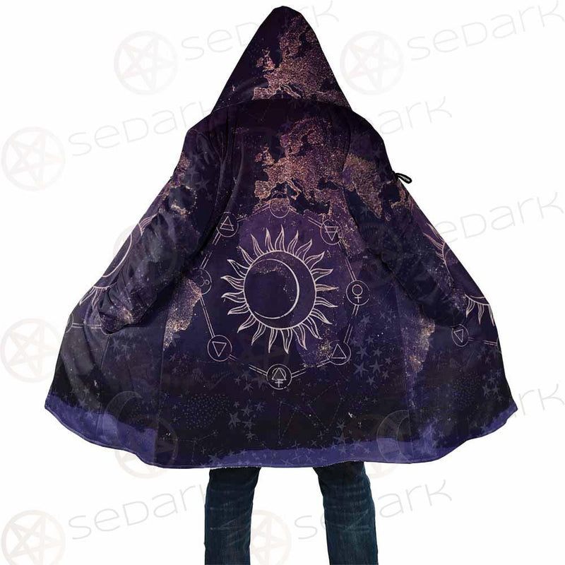 Wicca Pattern Moon And Sun SED-0167 Cloak no bag