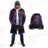 Wicca Pattern Moon And Sun SED-0167 Cloak with bag