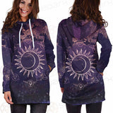 Wicca Pattern Moon And Sun SED-0167 Hoodie Dress