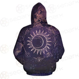 Wicca Pattern Moon And Sun SED-0167 Hoodie Allover