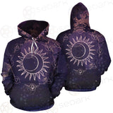 Wicca Pattern Moon And Sun SED-0167 Hoodie Allover