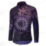 Wicca Pattern Moon And Sun SED-0167 Long Sleeve Shirt