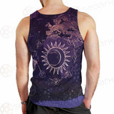 Wicca Pattern Moon And Sun SED-0167 Men Tank-tops