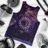 Wicca Pattern Moon And Sun SED-0167 Men Tank-tops