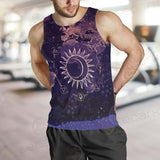 Wicca Pattern Moon And Sun SED-0167 Men Tank-tops