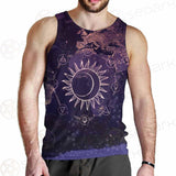 Wicca Pattern Moon And Sun SED-0167 Men Tank-tops