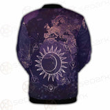 Wicca Pattern Moon And Sun SED-0167 Button Jacket