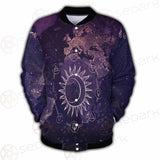 Wicca Pattern Moon And Sun SED-0167 Button Jacket