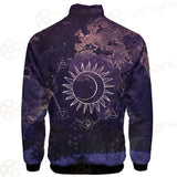 Wicca Pattern Moon And Sun SED-0167 Stand-up Collar Jacket