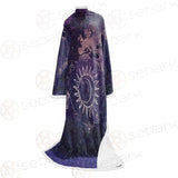 Wicca Pattern Moon And Sun SED-0167 Sleeved Blanket