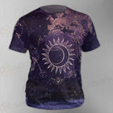 Wicca Pattern Moon And Sun SED-0167 Unisex T-shirt