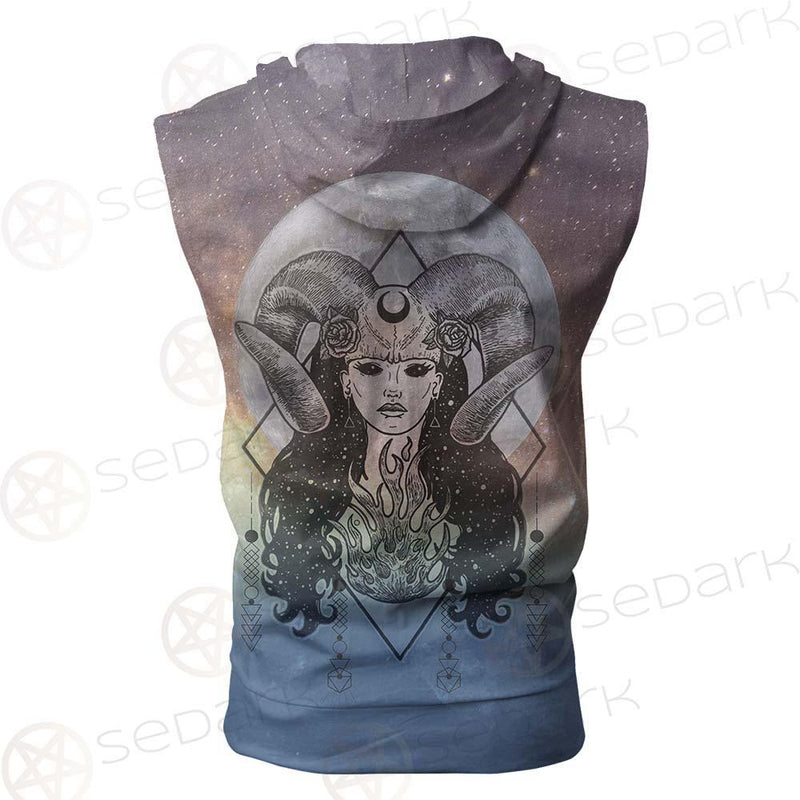 Goddess Moon SED-0168 Zip Sleeveless Hoodie