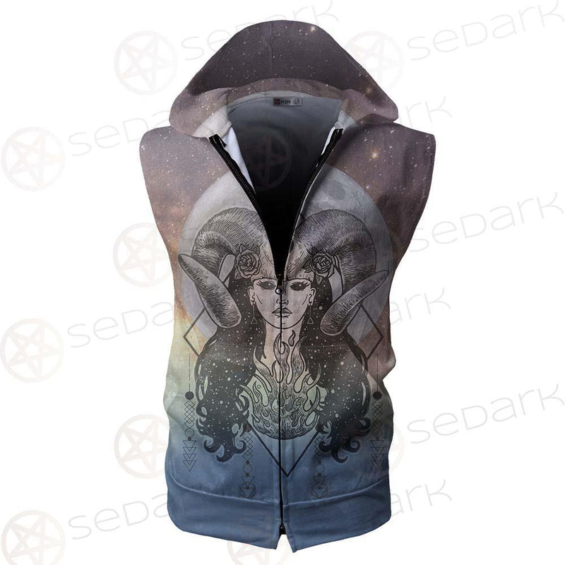 Goddess Moon SED-0168 Zip Sleeveless Hoodie