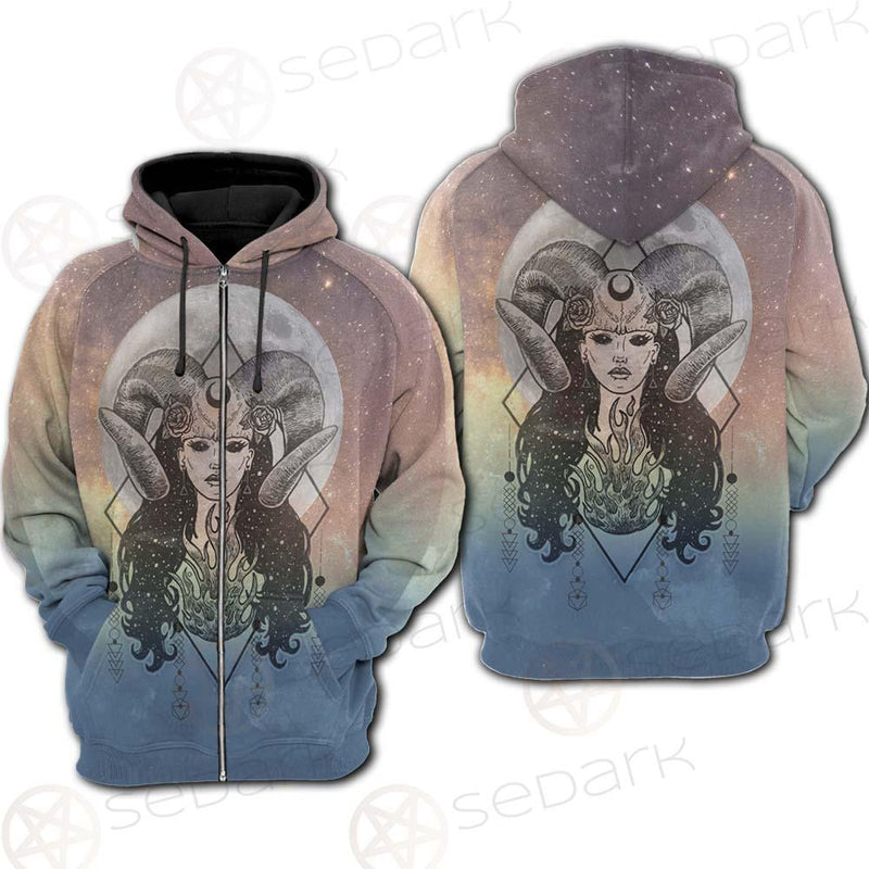 Goddess Moon SED-0168 Hoodie Raglan Zip