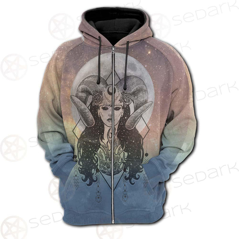 Goddess Moon SED-0168 Hoodie Raglan Zip