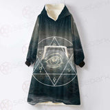 Wicca Symbol SED-0169 Oversized Sherpa Blanket Hoodie