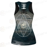 Wicca Symbol SED-0169 Hollow Out Tank Top