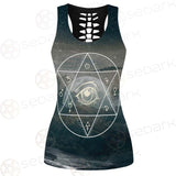 Wicca Symbol SED-0169 Hollow Out Tank Top