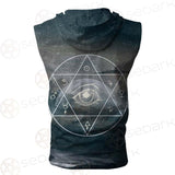 Wicca Symbol SED-0169 Zip Sleeveless Hoodie