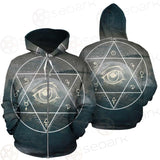 Wicca Symbol SED-0169 Zip-up Hoodies