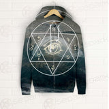 Wicca Symbol SED-0169 Zip-up Hoodies