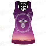Eye Pattern Month SED-0170 Hollow Out Tank Top