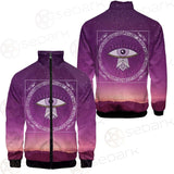 Eye Pattern Month SED-0170 Stand-up Collar Jacket