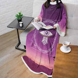 Eye Pattern Month SED-0170 Sleeved Blanket