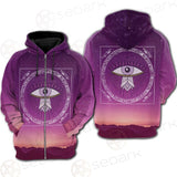 Eye Pattern Month SED-0170 Hoodie Raglan Zip