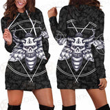 Satanic Death Moth SED-0171 Hoodie Dress