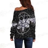 Satanic Death Moth SED-0171 Off Shoulder Sweaters