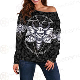 Satanic Death Moth SED-0171 Off Shoulder Sweaters