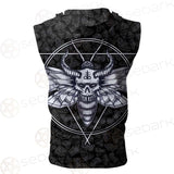 Satanic Death Moth SED-0171 Zip Sleeveless Hoodie