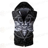 Satanic Death Moth SED-0171 Zip Sleeveless Hoodie