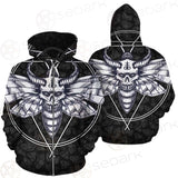 Satanic Death Moth SED-0171 Zip-up Hoodies