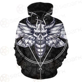 Satanic Death Moth SED-0171 Zip-up Hoodies