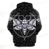 Satanic Death Moth SED-0171 Hoodie Raglan Zip