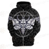 Satanic Death Moth SED-0171 Hoodie Raglan Zip