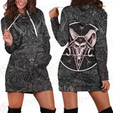 Satan Boho SED-0199 Hoodie Dress