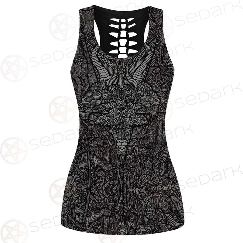 Satan Boho SED-0199 Hollow Out Tank Top