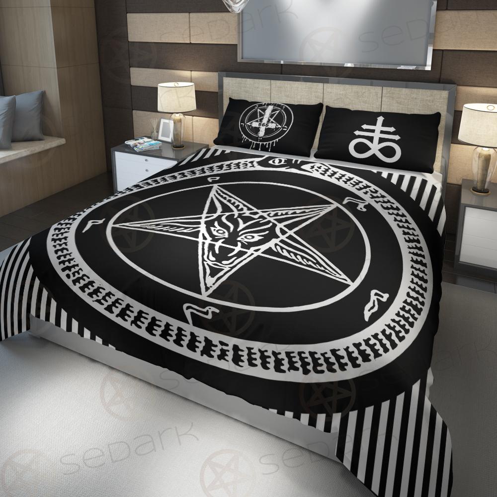 Satan Symbol Inverted Cross SED-0201 Bed set