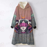 Gothic Girl Butterfly SED-0204 Oversized Sherpa Blanket Hoodie